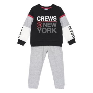 Tuta CHICCO per bambino in calda felpa  color rosso e grigio