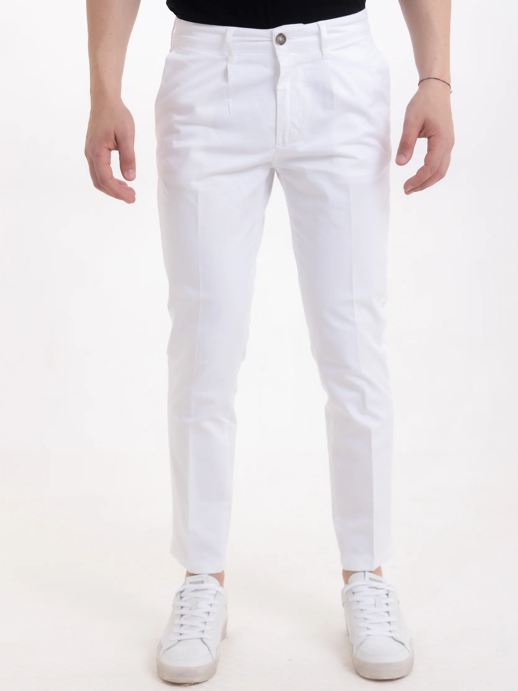 Gold Rush Uomo Pantalone Estivo Bianco New Report