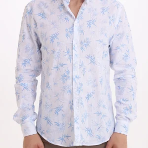 Gold Rush Uomo Camicia Stampa Palms