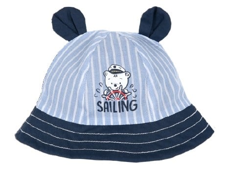 Cappellino CHICCO modello pescatora con orsetto marinaio e orecchiette - immagine 2