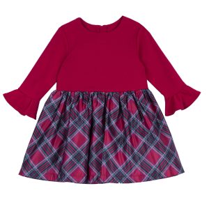 Abito CHICCO NATALE per bambina color rosso e scozzese