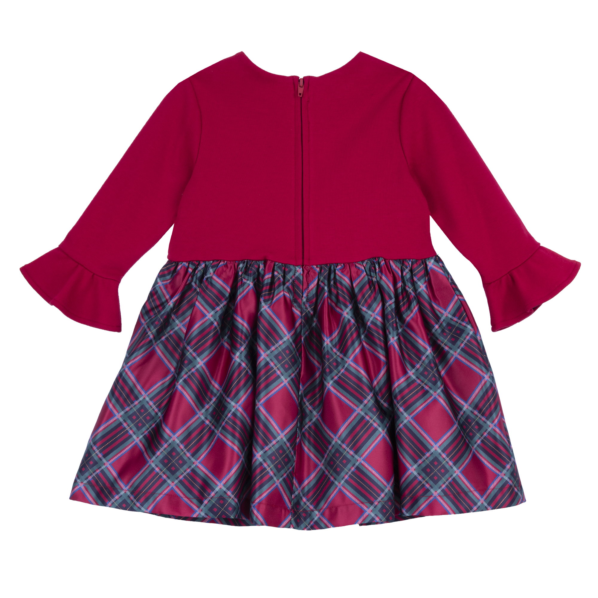 Abito CHICCO NATALE per bambina color rosso e scozzese - immagine 3