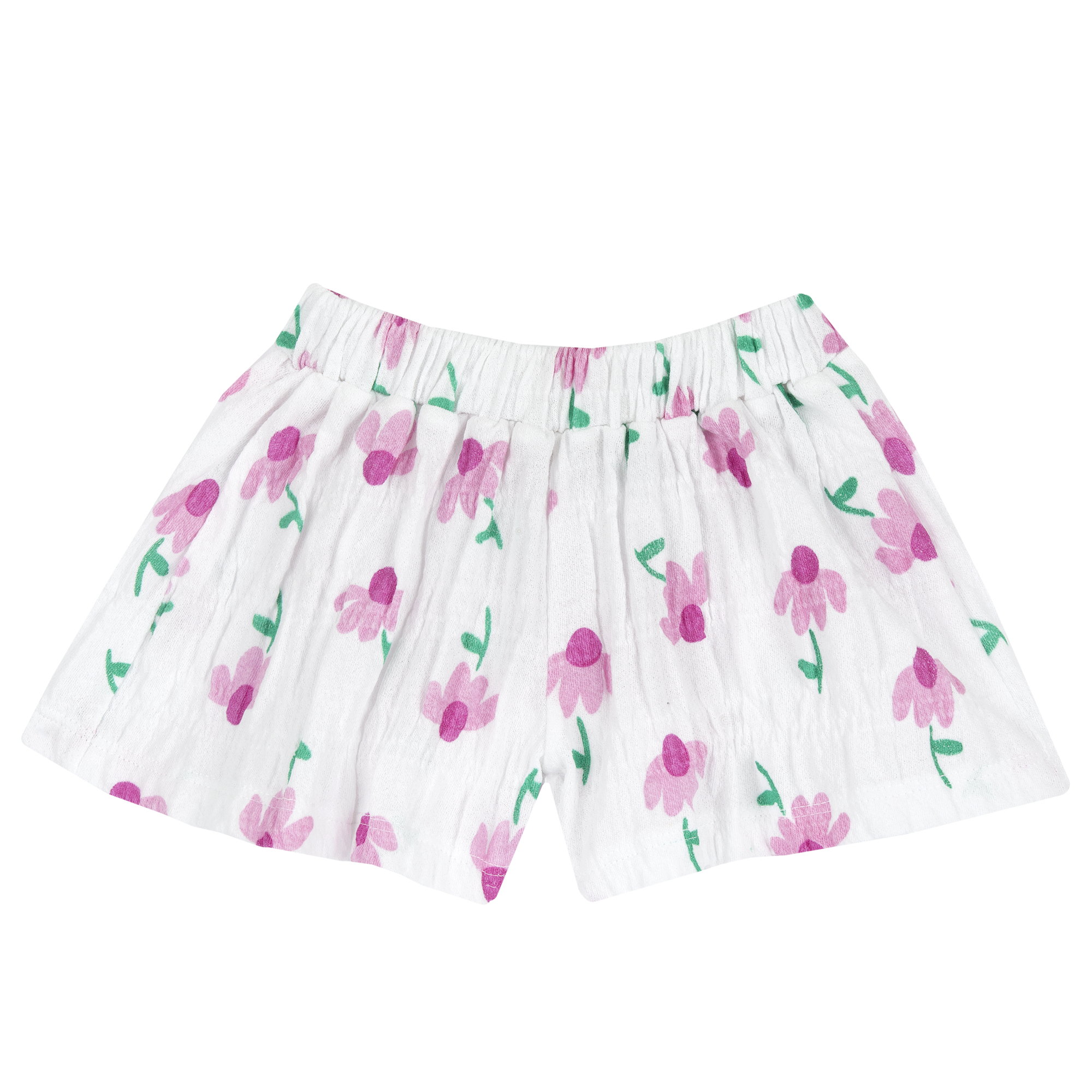 Cappellino CHICCO modello estivo color bianco con fiorellini rosa e reversibile a quadretti rosa e bianchi - immagine 4