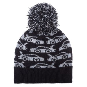 Cappellino CHICCO bambino modello cuffietta con ponpom design macchinine