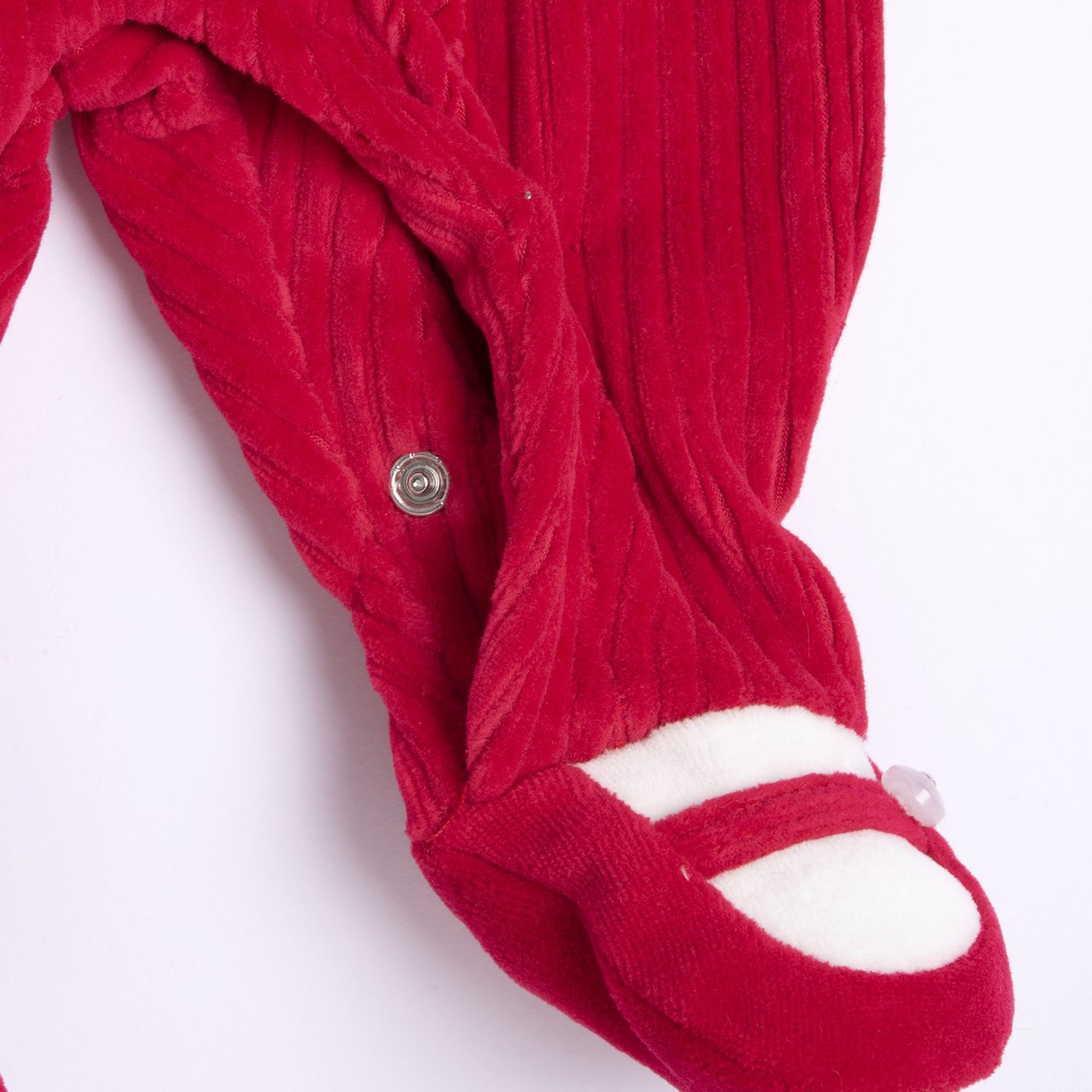 Tutina rosso CHICCO, Il mio Primo Natale con tutina a costine con stelline dorate - immagine 5