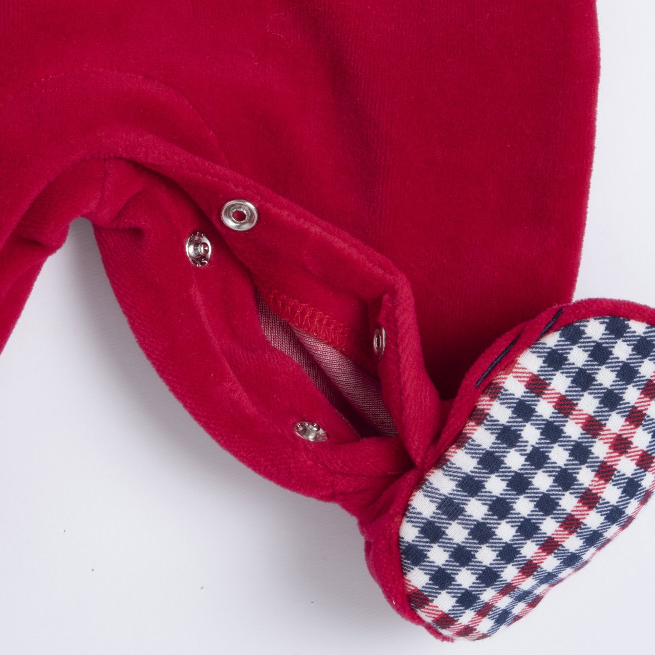 Tutina rosso CHICCO, Il mio Primo Natale con finte bretelle e papillon - immagine 5