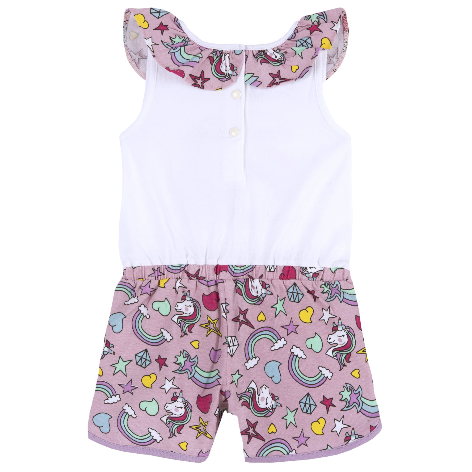 Tuta in cotone CHICCO per bambina color lilla tema unicorno - immagine 3