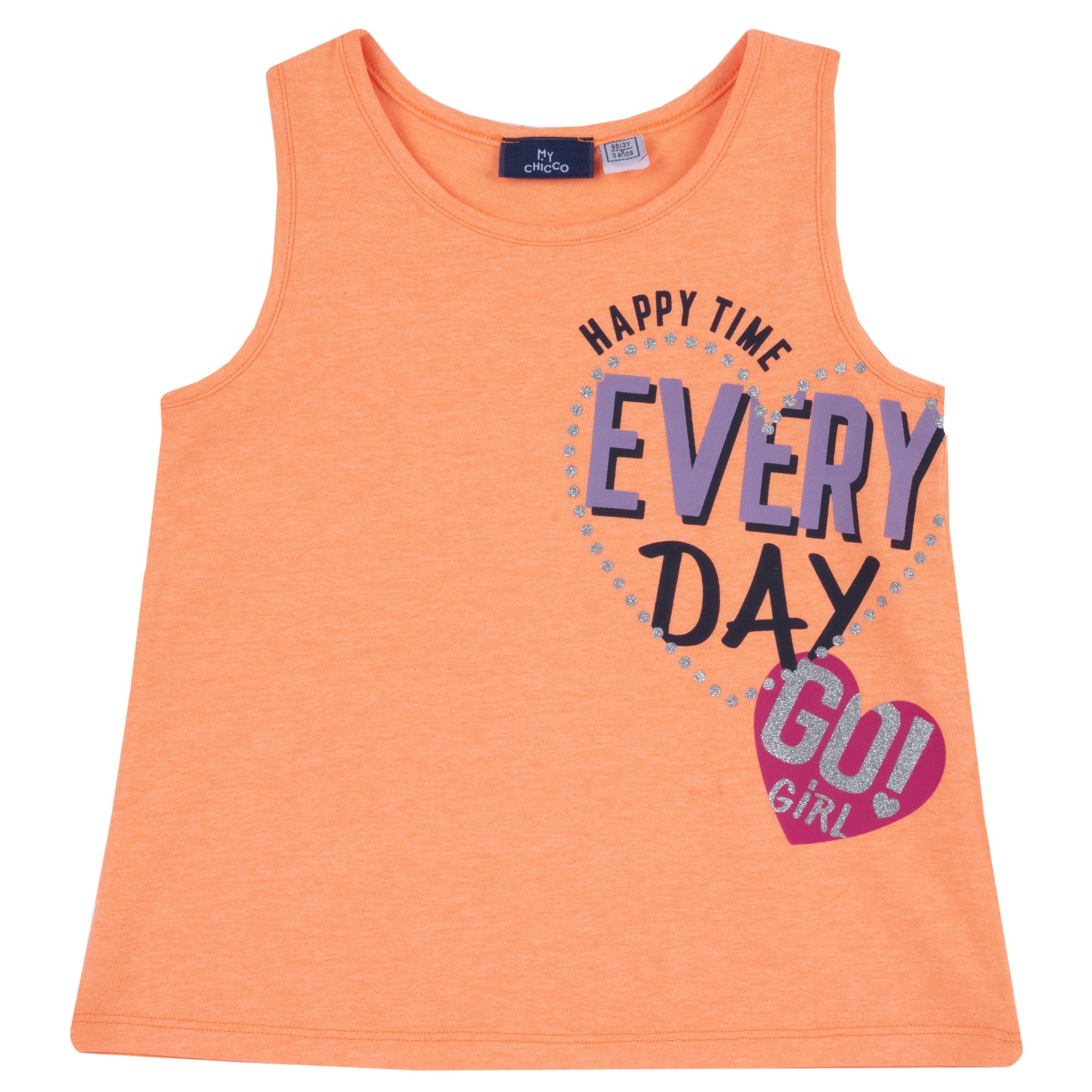 Pantaloncino CHICCO in cotone color nero con scritta multicolore GIRLS CLUB - immagine 4