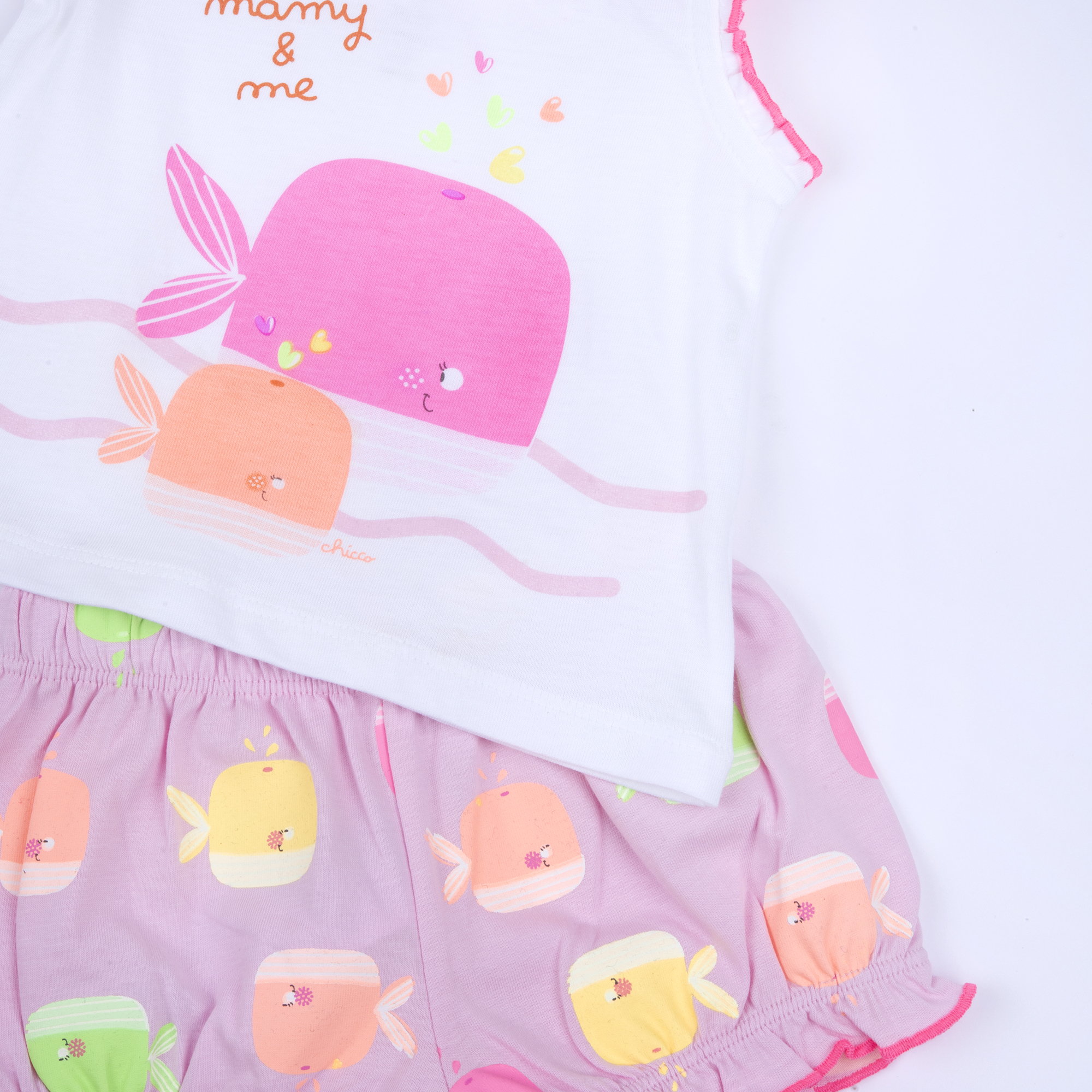 Prendisole CHICCO per neonata con canotta – tema balenottera rosa - immagine 5