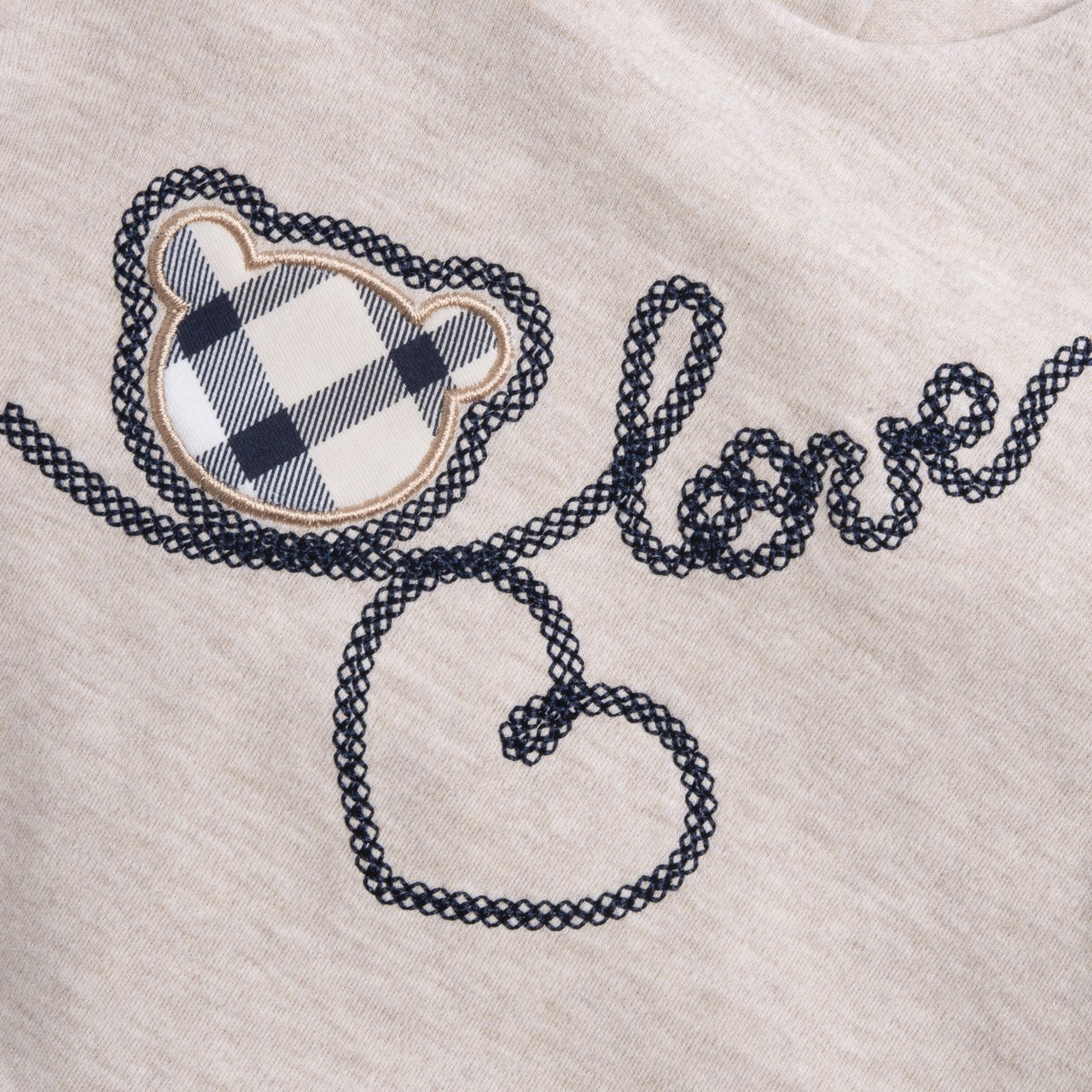 Completo 2 pezzi CHICCO invernale con felpina ecrù e legging fantasia scozzese - immagine 3