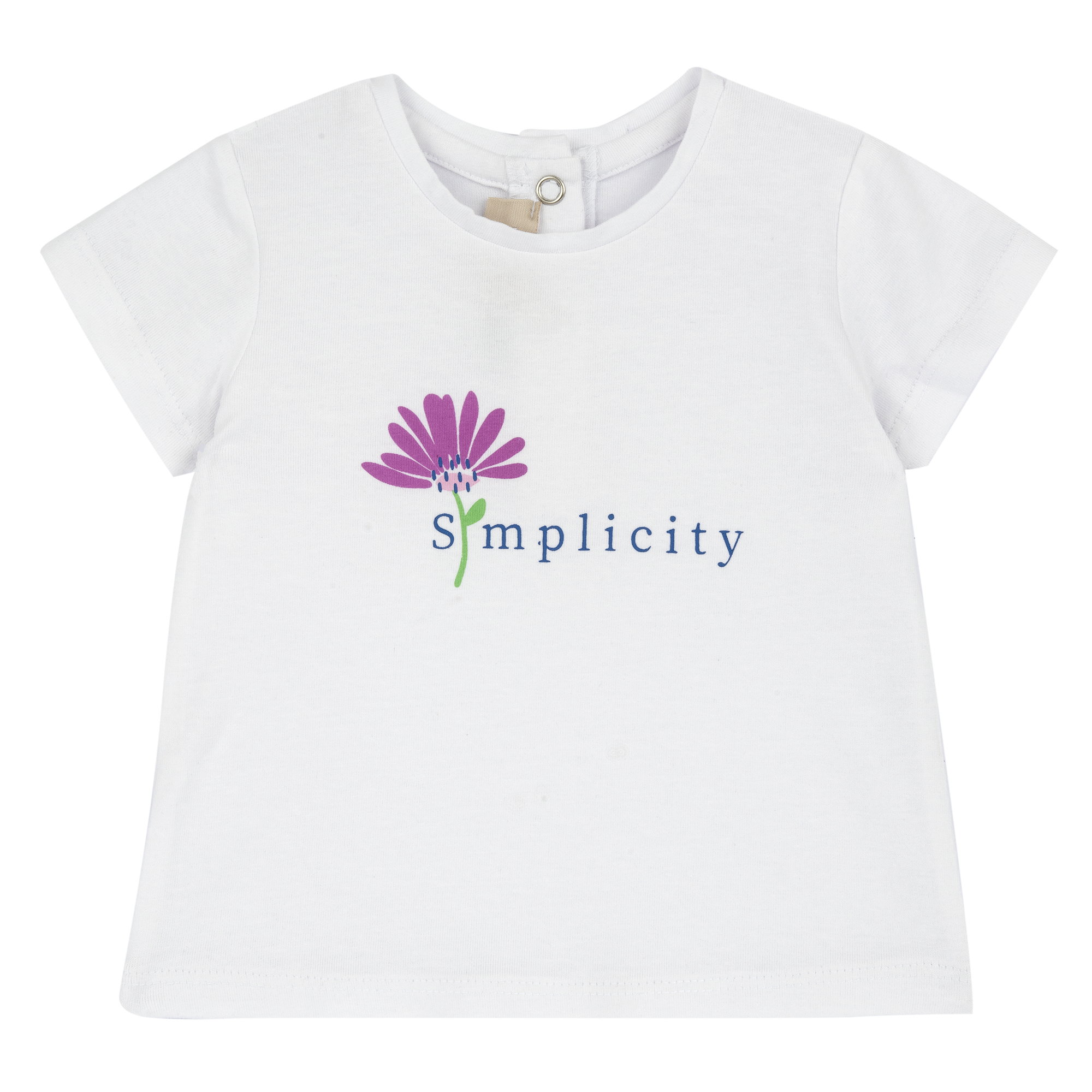 Completo 3 pezzi CHICCO primaverile con giacchina fantasia fiori, t-shirt e pantaloncino fuxia abbinato - immagine 5