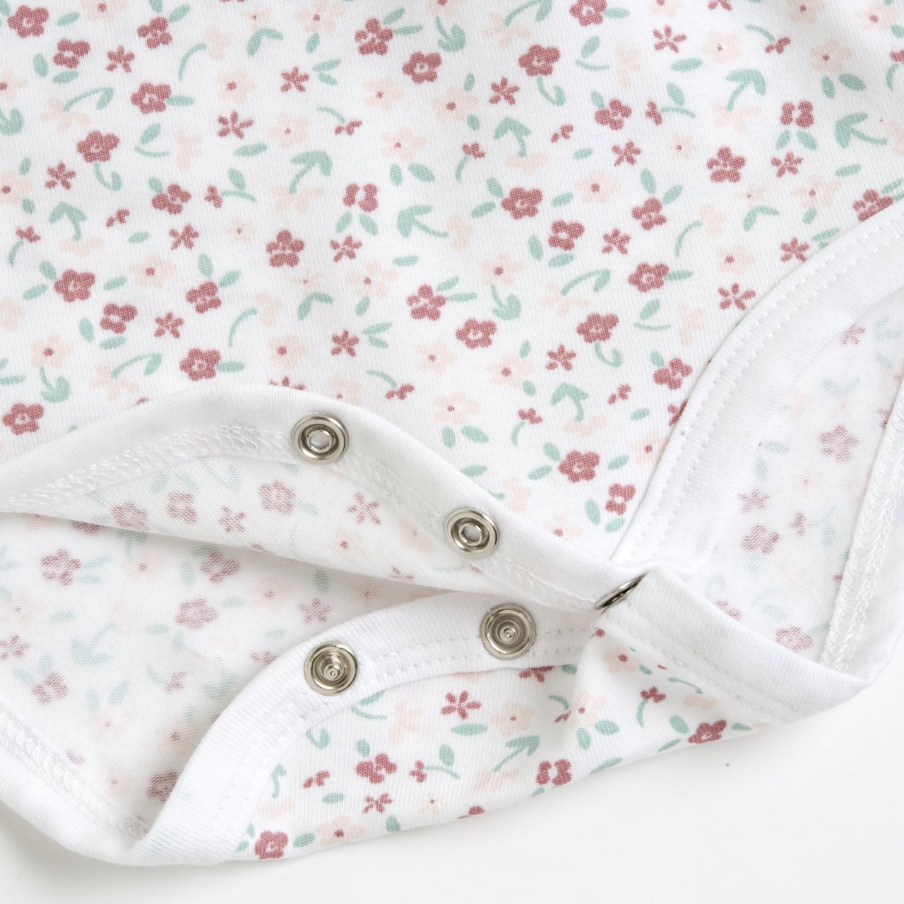 Set 2 body CHICCO mezza manica per neonata in cotone estivo. Disegno tenere conigliette e fiorellini - immagine 6