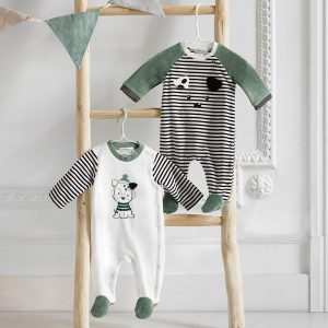 Set di due tutine in ciniglia MAYORAL color malva