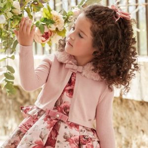 Scaldacuore cerimonia ABEL & LULA in tricot con pellicciotto