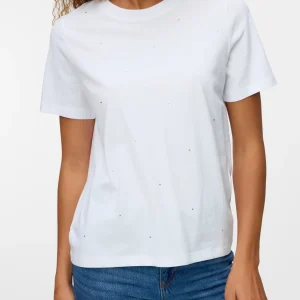 Vero Moda donna t-shirt Paulina 10336970 BrightWhite