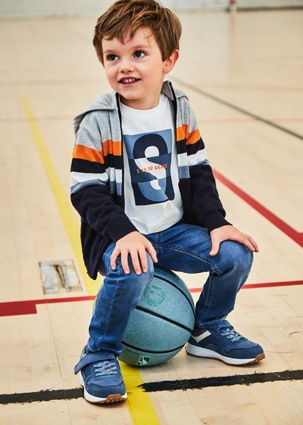 Cardigan autunnale invernale MAYORAL con cerniera e cappuccio - immagine 2