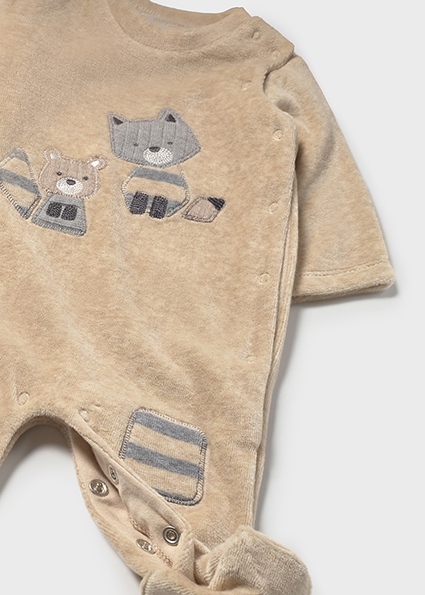 Set tutine MAYORAL, manica lunga in morbida ciniglia, modello girocollo, color tortora e grigio - immagine 5