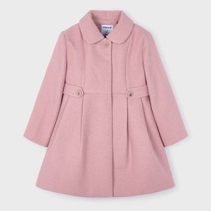 Cappotto invernale MAYORAL per bambina color rosa antico – bottoni gioiello