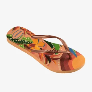 Havaians donna infradito Slim Tropical 4122111 0027 PEACH