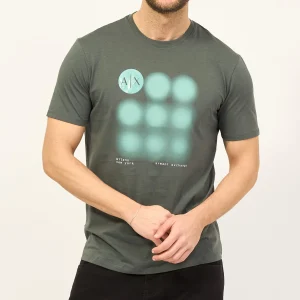 Armani Exchange uomo t-shirt 3DZTBH ZJA5Z 1839 Verde