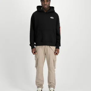 alpha industries uomo felpa signature bp  Nero