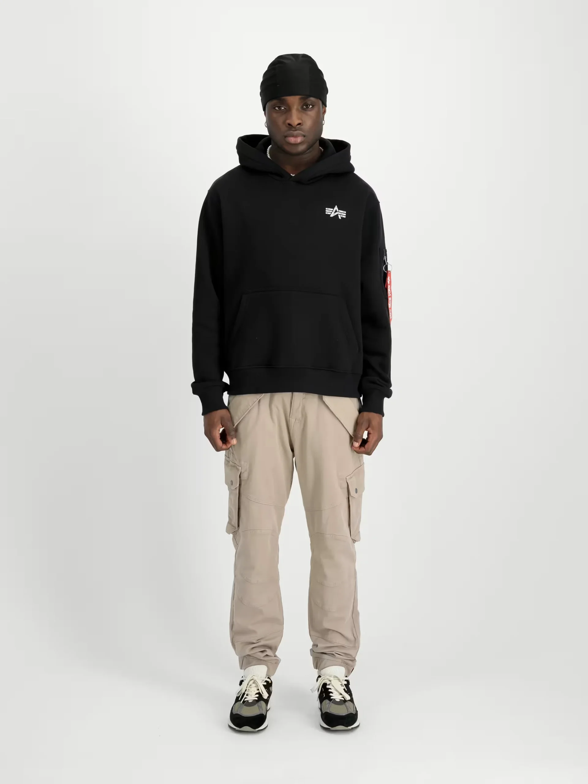 alpha industries uomo felpa signature bp Nero - immagine 2