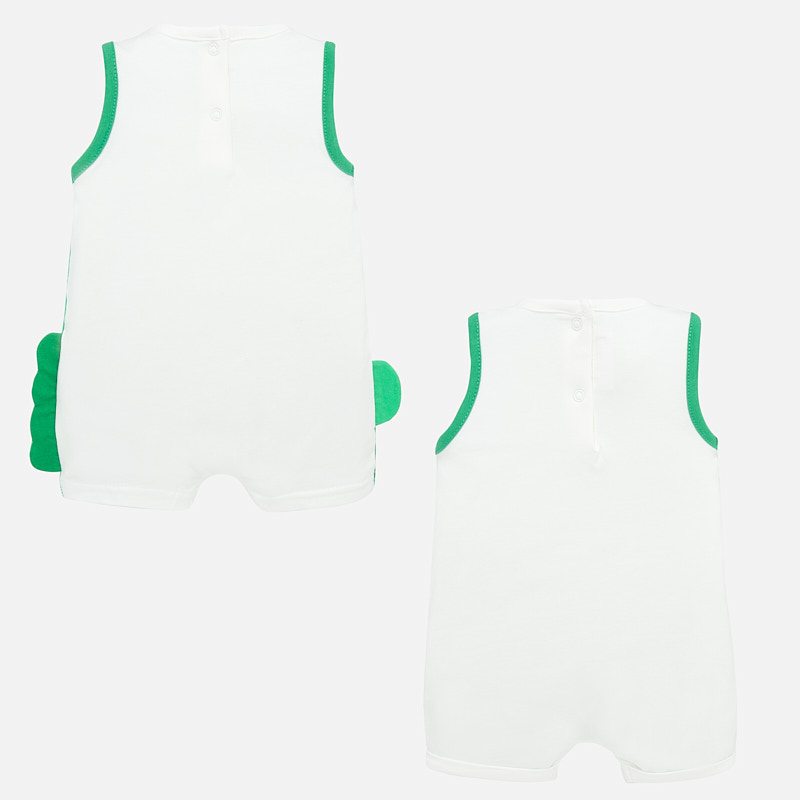 Set di 2 pagliaccetti MAYORAL per neonato, smanicati, tema animaletti - immagine 3