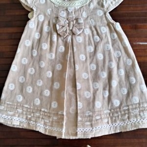 Abito CHICCO per neonata in 100% tessuto di cotone, anche cerimonia