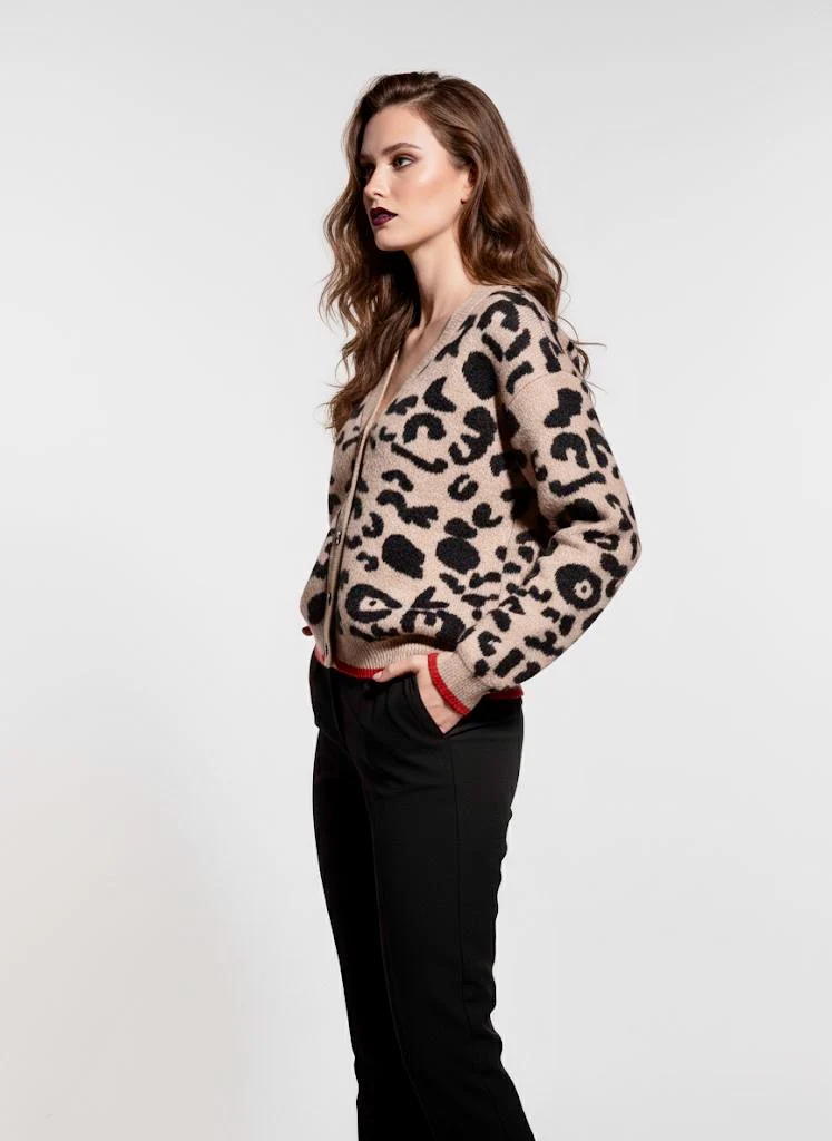 Gold Rush donna cardigan MACU BEIGE - immagine 3