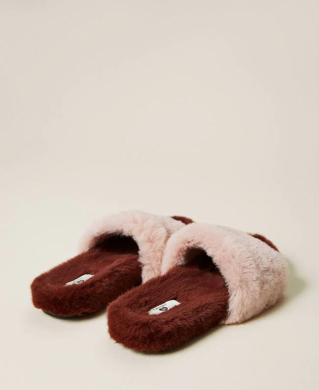 Ciabatte Pelo bicolore Twinset - immagine 6