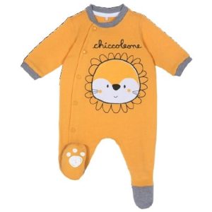 Tutina pigiamino CHICCO per neonato/a color arancio, tema leoncino