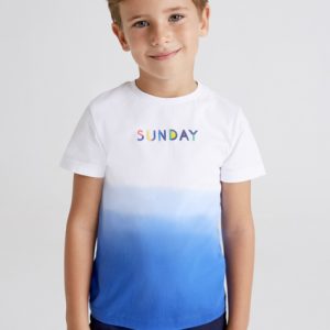 T-shirt MAYORAL per bambino in manica corta con stampa bluette sfumata