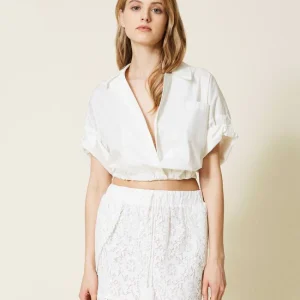 Minigonna in pizzo macramè Twinset