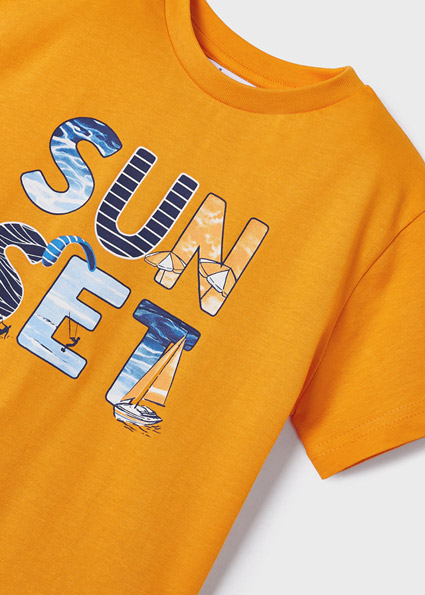 Completo corto in cotone MAYORAL per bambino con 2 t-shirts + pantaloncino - immagine 6