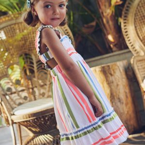 Abito MAYORAL per bambina con bretelle e scollatura sul retro