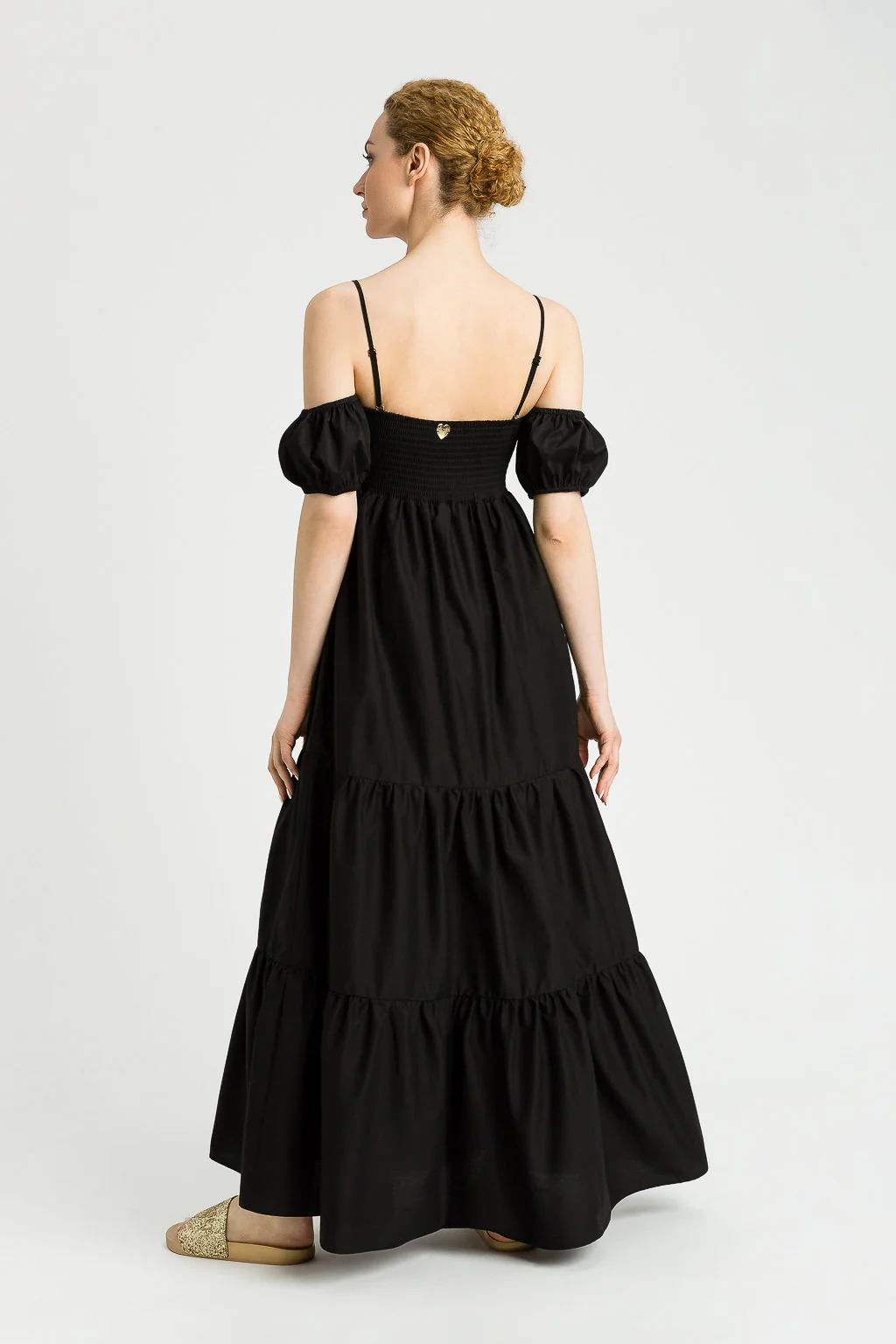 Abito lungo in popeline con bustino Twinset - immagine 9