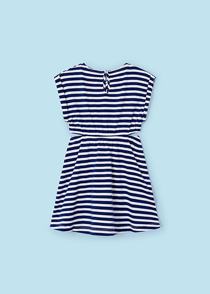 Abito MAYORAL per bambina color bianco e blu stile marina - immagine 5