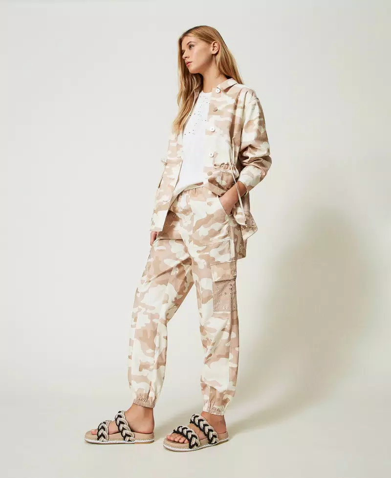 Pantaloni cargo a stampa camouflage TWINSET - immagine 3