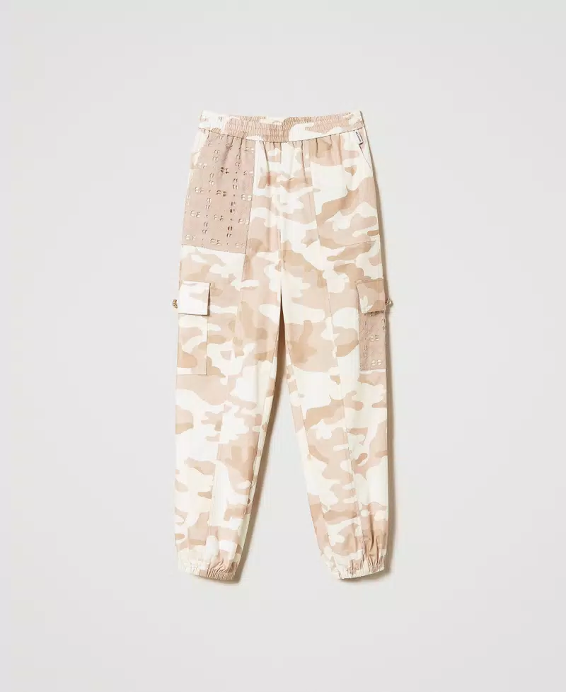 Pantaloni cargo a stampa camouflage TWINSET - immagine 2