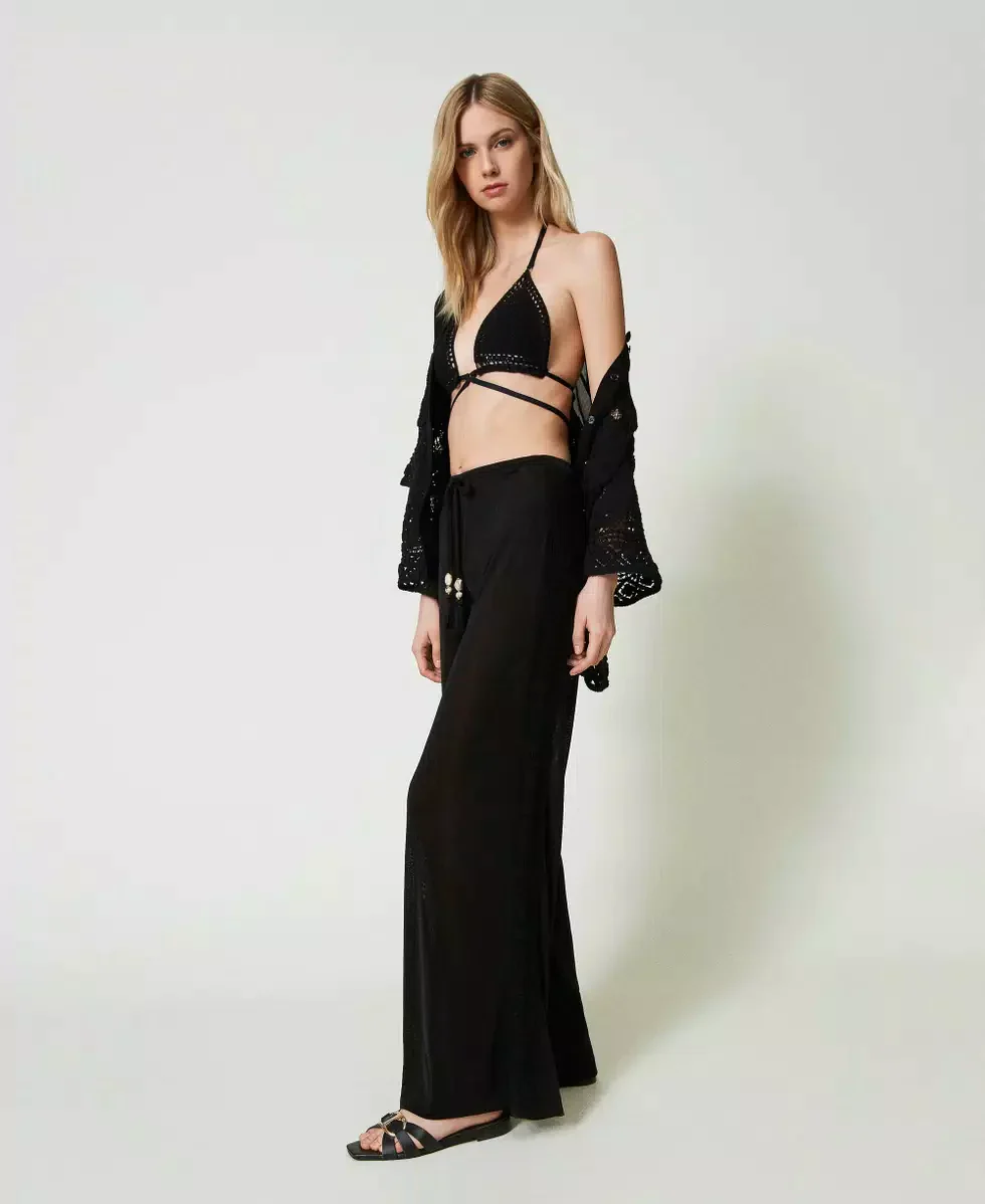 BIKINI Triangolo con ricami crochet TWINSET - immagine 4