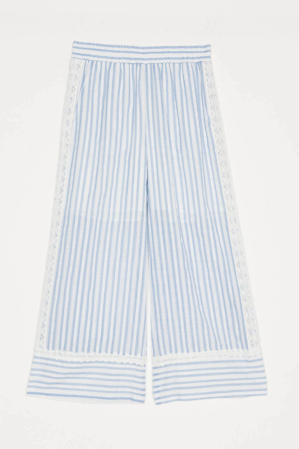 Pantaloni a palazzo jacquard con macramè TWINSET - immagine 9