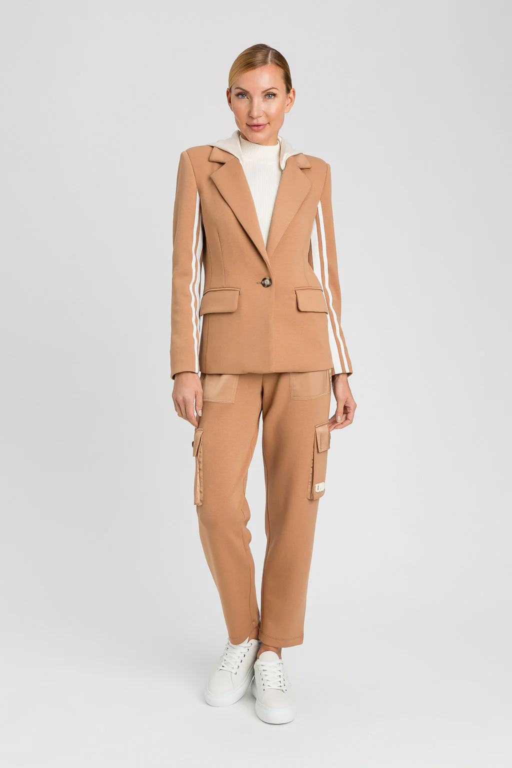 Pantaloni cargo in tessuto scuba e raso Twinset - immagine 9