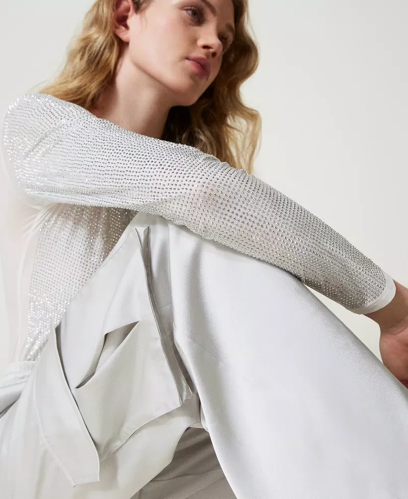 Pantaloni cargo in raso TWINSET - immagine 4