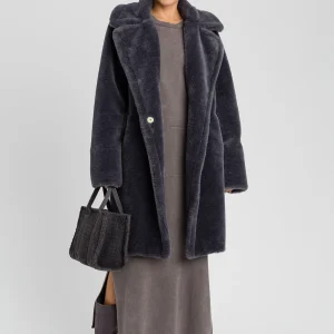 Ecopelliccia doppiopetto in faux fur Twinset