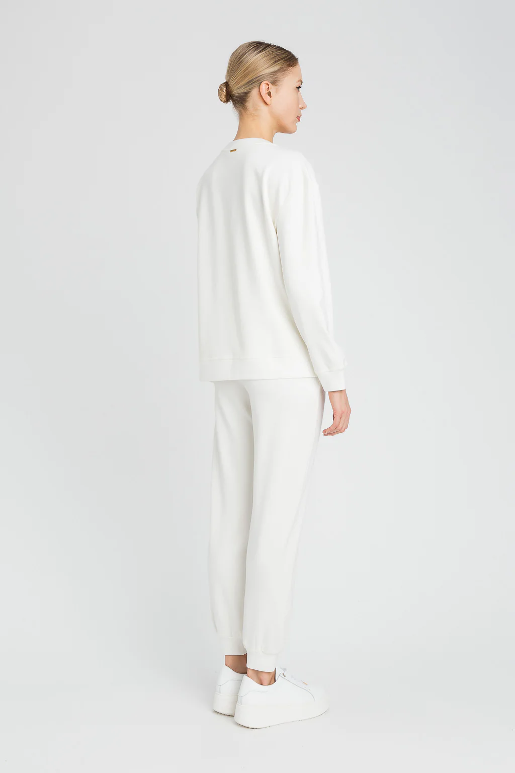 Felpa con inserto plissé e pizzo Twinset - immagine 9