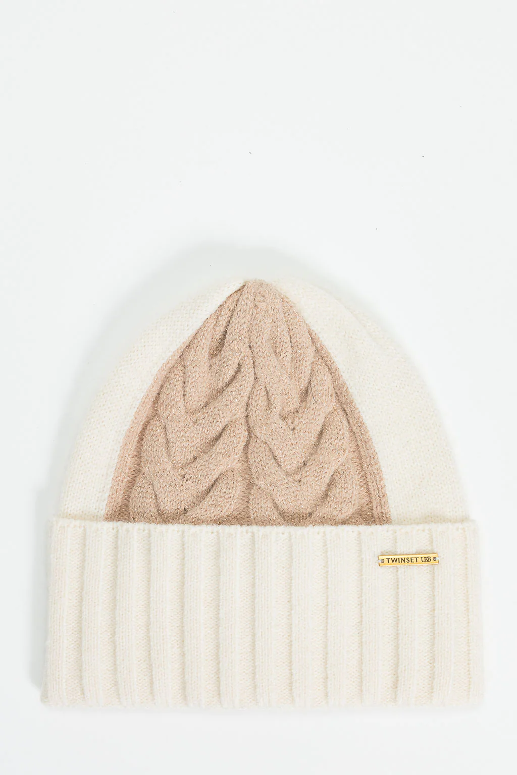 Cuffia in maglia a trecce Twinset - immagine 2