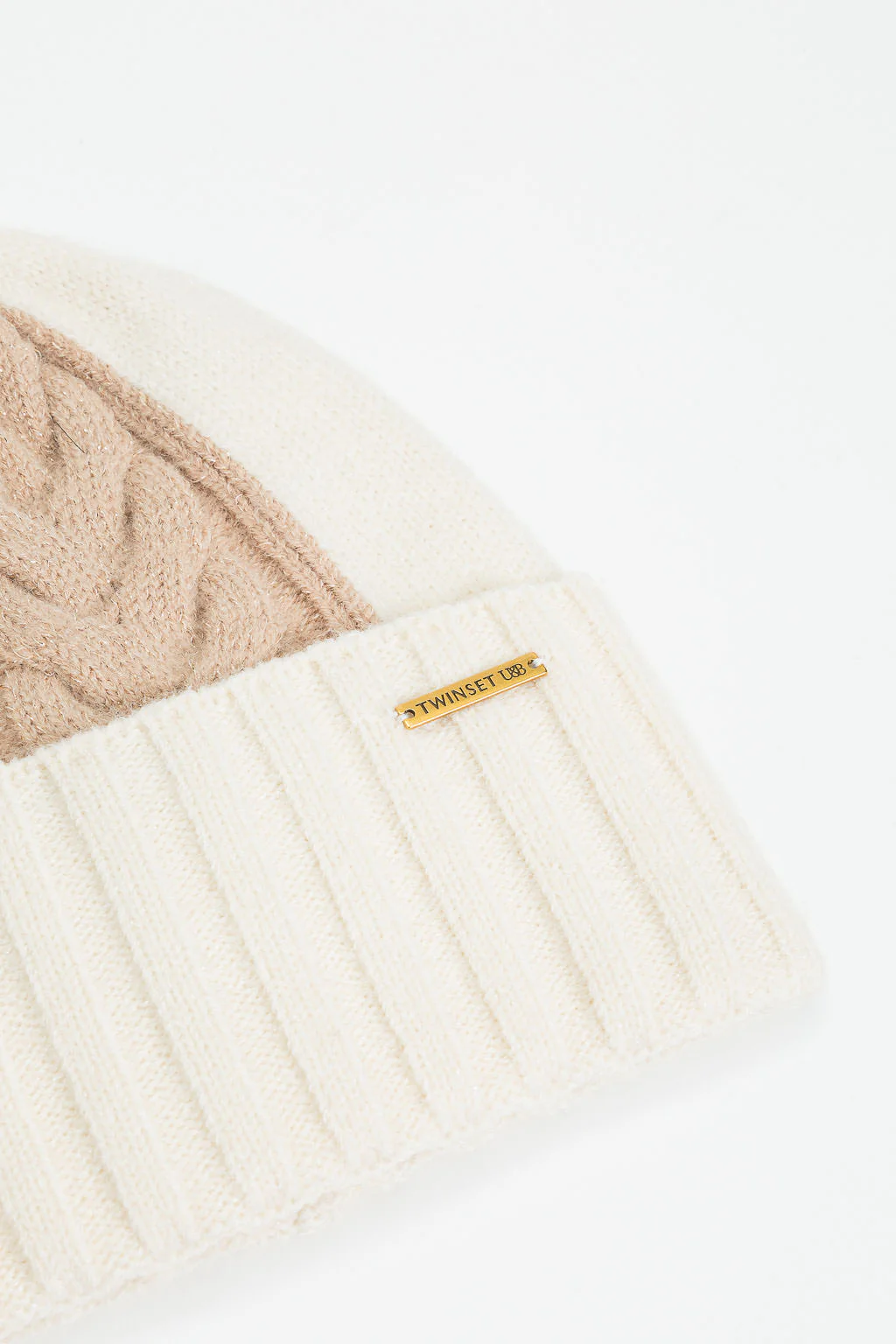 Cuffia in maglia a trecce Twinset - immagine 3