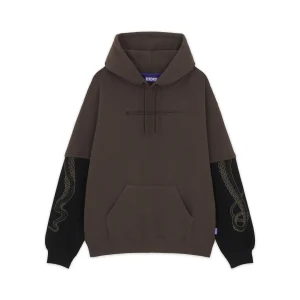 Octopus uomo felpa Logo Overhoodie 24WOSH05