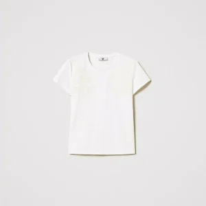 T-shirt con ricamo Cornely Twinset