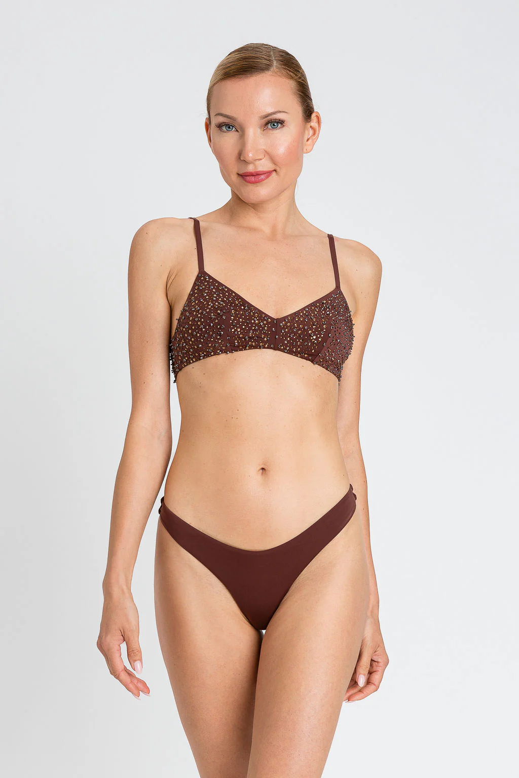 Bikini Brassiere da bagno e Slip con con paillettes e perline TWINSET - immagine 8